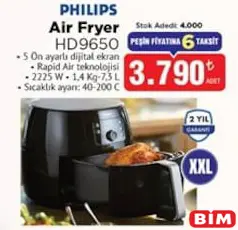 PHİLİPS AİRFRYER HD9650 XXL